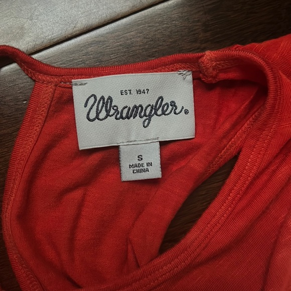 Red and White Wrangler Tank Top - Picture 7 of 9